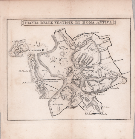 Pianta delle Vestigie di Roma Antica