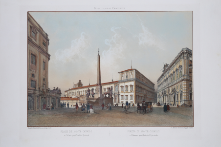 Piazza di Monte Cavallo e palazzo pontificio del Quirinale