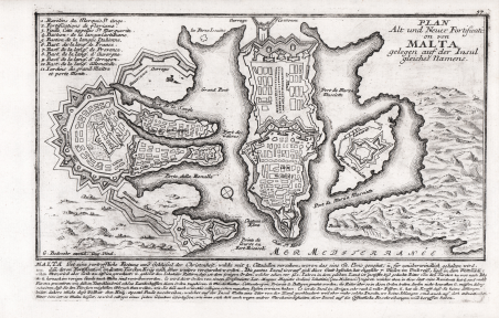 Plan Alt und Neuer Fortification von Malta.
