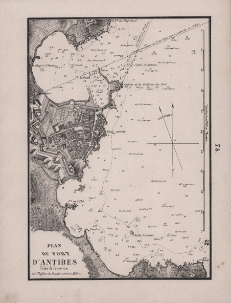Plan du port d'Antibes