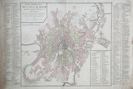 Plan Géometral de la Ville de Moscow ancienne Capitale de …