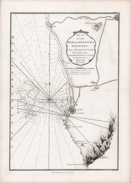 Plan of the Road and Harbour of Leghorn