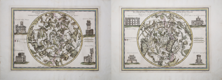 Planisfero Celeste Settentrionale, Planisfero Celeste Meridionale