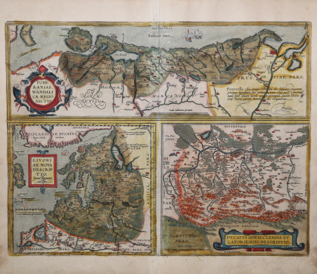 Pomeraniae, Wandalicae Regionis, Typ. & Livoniae Nova Descriptio & Ducatus …