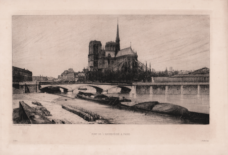 Pont de l'Archevêché a Paris