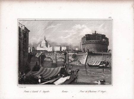 Ponte e Castel S. Angelo. Roma. Pont et Chateau St. …