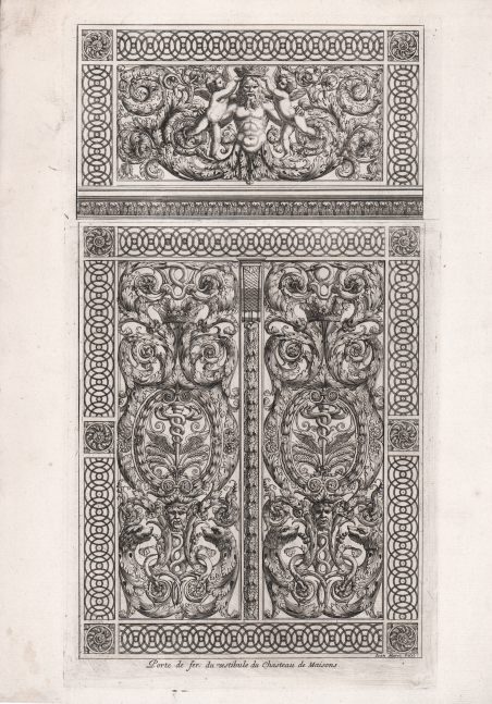 Porte de fer due vestibule du Chasteau de Maisons