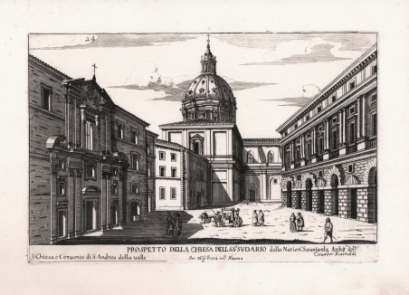 Prospetto della Chiesa dell Sso Sudario della Natione Savoiarda