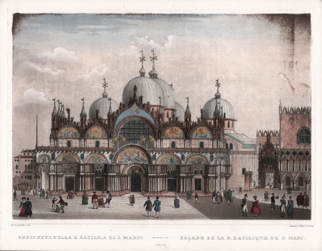 Prospetto della R. Basilica di S. Marco - FaÃ§ade de …