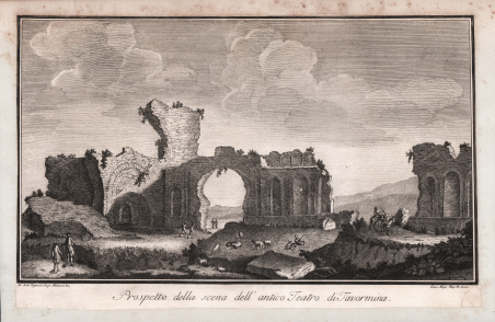 Prospetto della scena dell'antico Teatro di Tavormina