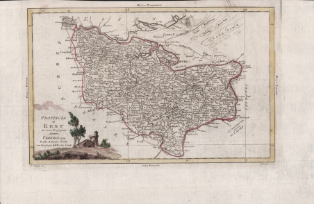 Provincia di Kent di nuova proiezione