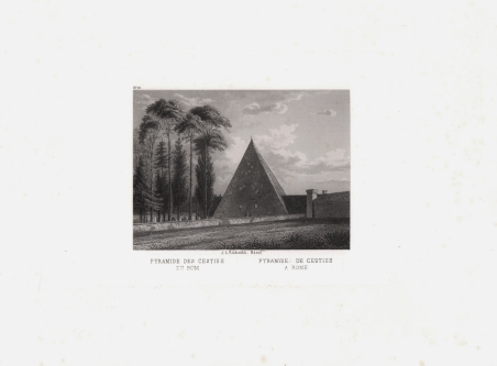 Pyramide des Cestius zu Rom / Pyramide de Cestius a …