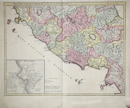 Regionum Italiae Mediarum Tabula Geographica.