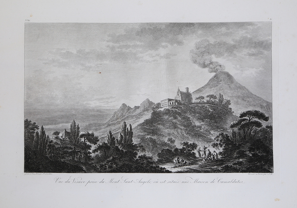 Vue du Vesuve prise du Mont Sant – Angelo, où …