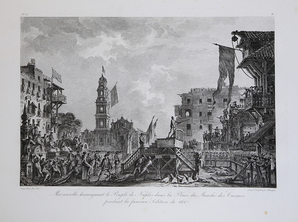 Mazaniello haranguant le Peuple de Naples dans la Place du …