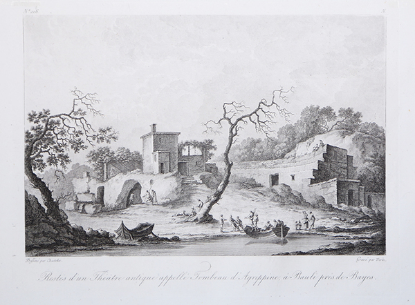 Restes d’un Theatre antique appellé, Tombeau d’Agrippine, a Bauli près …