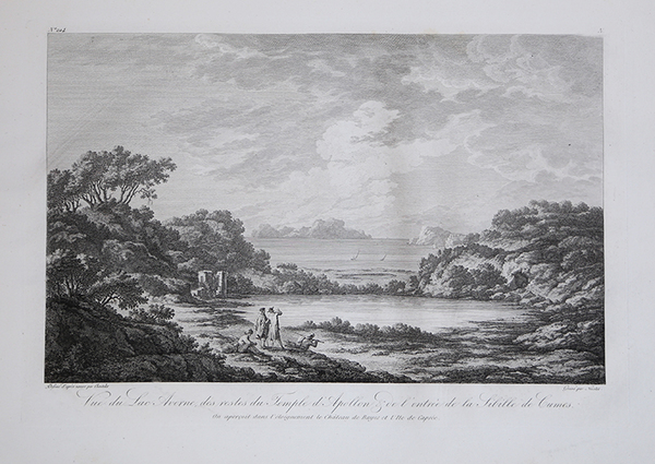 Veu du Lac Averne des restes du Temple d’Apollon & …