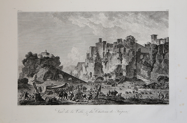 Vue de la Ville & du Château de Tropaea