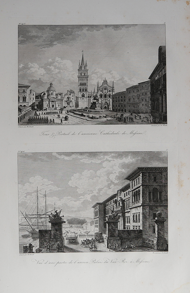 Tour & Portail de l’ancienne Cathédrale de Messine – Vue …