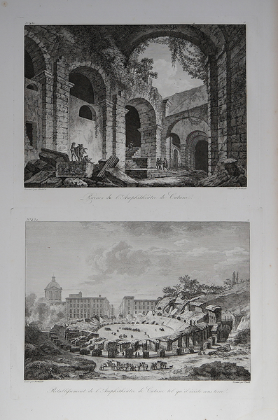 Ruines de l’Amphithéatre de Catanie – Rétablissement de l’Amphitéatre de …