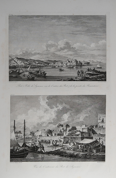 Port & Ville de Syracuse vus de l’entrée du Port …