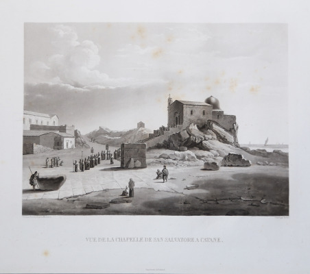 Vue de la Chapelle de San Salvatore a Catane