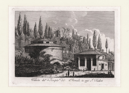 Veduta del Tempio di Romolo, in oggi S. Teodoro