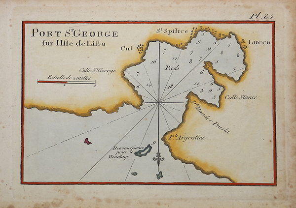 Porto di S.t Geoge fur l'Isle de Liba