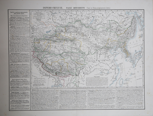 Impero Chinese. Paesi Dipendenti (fuori la China propriamente detta)