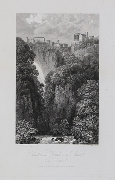 Cascade and Temple of the Sybil, at Tivoli