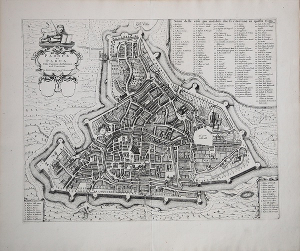 Padoue ou Padua. Ville Capitale duPadouan aux Venetiens