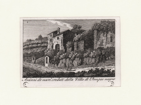 Avanzi de' muri creduti della Villa di Pompeo magno