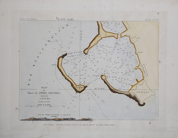 Plan du Phare de Civita Vecchia