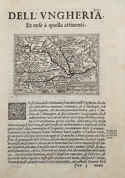 Hungariae descriptio Wolfgango Lasio descr: