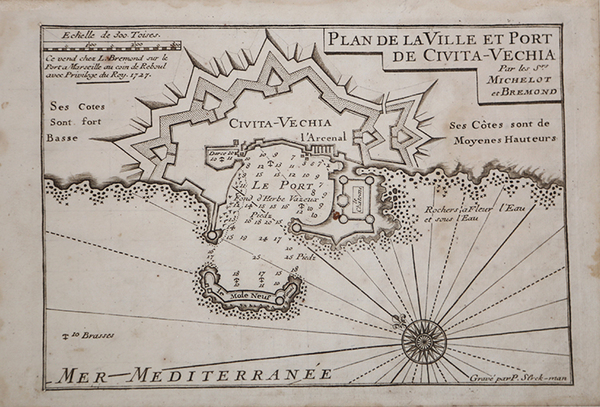 Plan de la Ville et Port de Civita-Vecchia