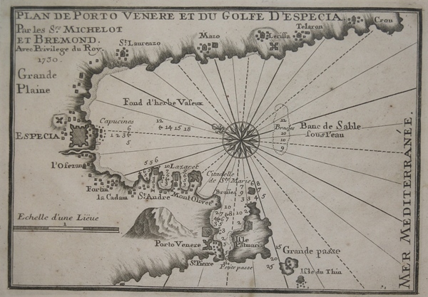 Plan de Porto Venere et du Golfe d'Especia.