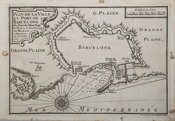 Plan de la Ville et Port de Barcelone.