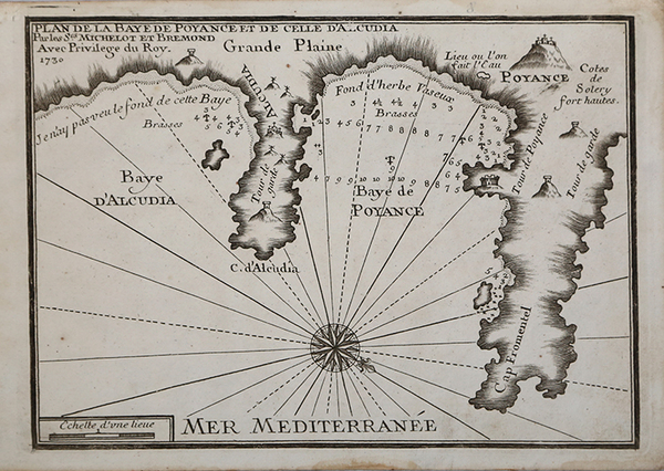 Plan de la Baye de Poyance et de celle d'Alcudia