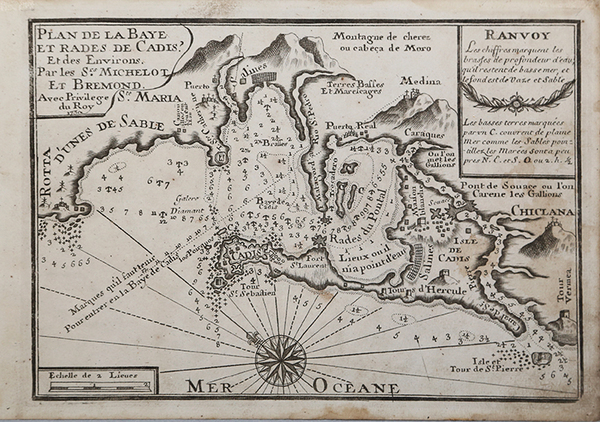 Plan de la Baye et Rade de Cadis et des …