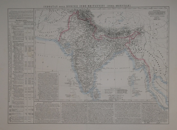 Indostan ossia Domini Indo-Britannici (India Orientale)