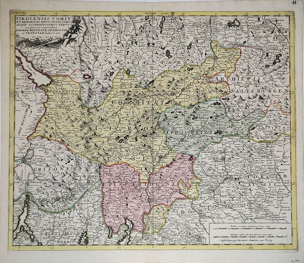 Tirolensis Comit. et Brixiensis Episc. Novissimus atque accuratissimus typus…