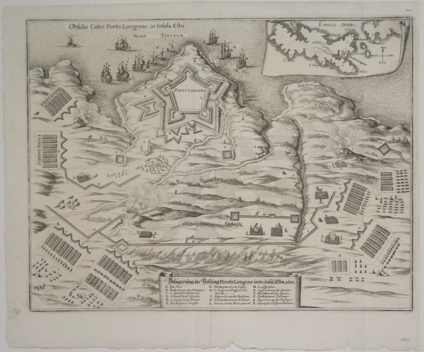 Obsidio Castri Porto Longone. In Insula Elba