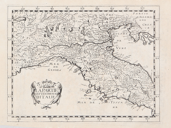 La partie septentrionale d Italie