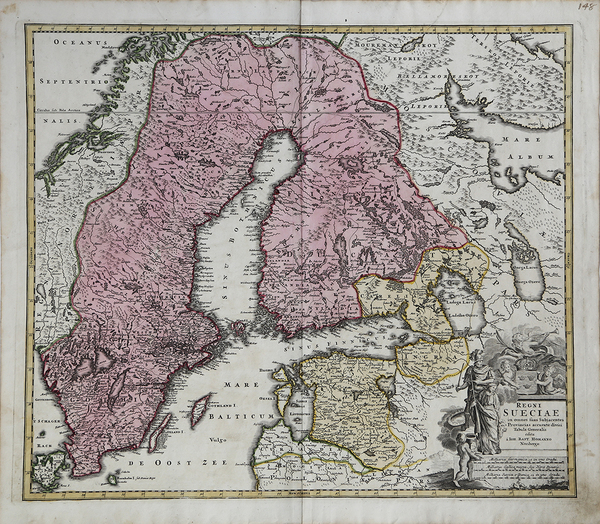 Regni Sueciae in Omnes suas Subjacentes Provincias Accurate Divisi Tabula …