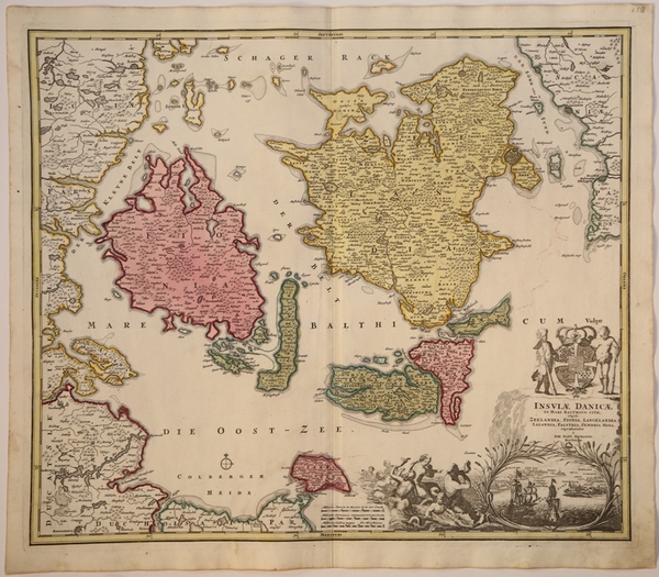 Insulae Danicae in mare Baltico sitae utpote Zeelandia, Fionia, Langelandia, …