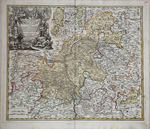 Sac. Rom. Imperii Principatus & Episcopatus Bambergensis Nova Tabula Geographica…