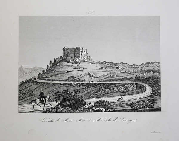 Veduta di Monte Murado nell'Isola di Sardegna