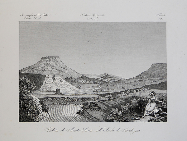 Veduta di Monte Santo nell'Isola di Sardegna