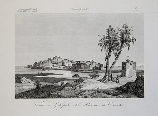 Veduta di Gallipoli nella Provincia di Otranto