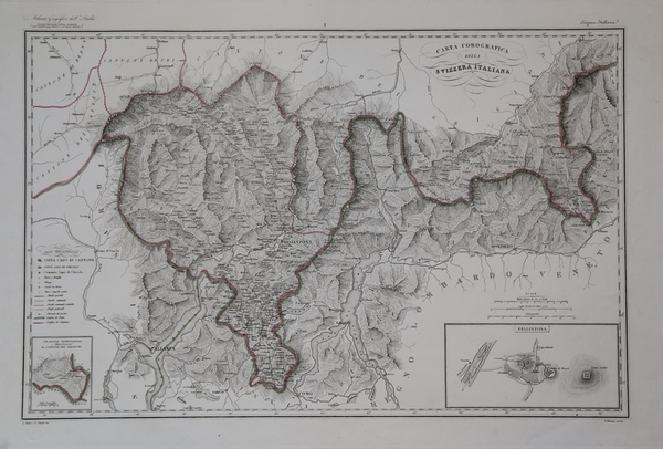 Carta corografica della Svizzera Italiana